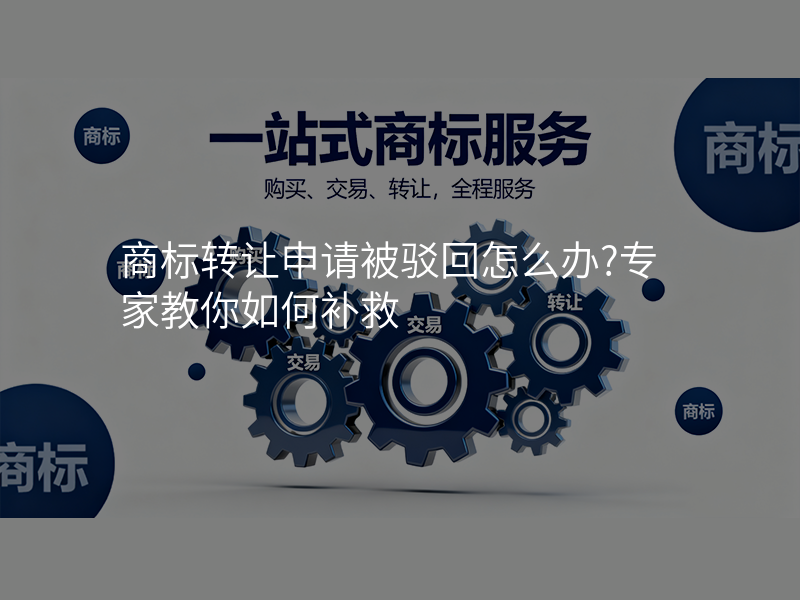 商标转让申请被驳回怎么办?专家教你如何补救