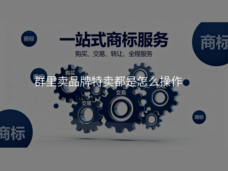 群里卖品牌特卖都是怎么操作