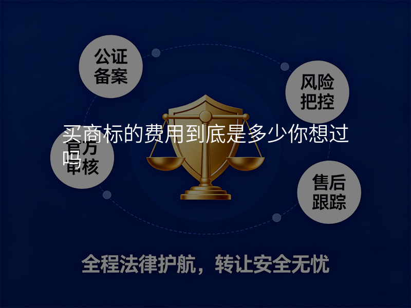 买商标的费用到底是多少你想过吗