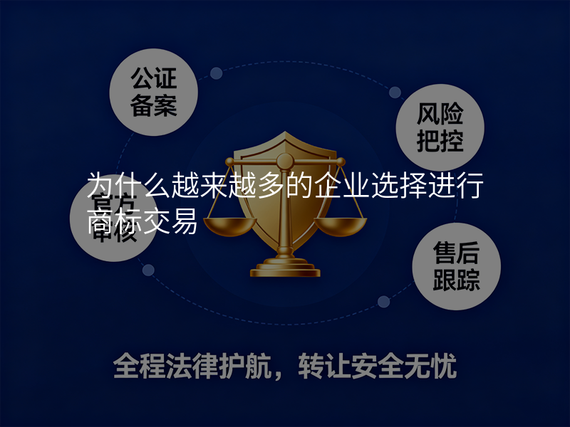为什么越来越多的企业选择进行商标交易 为什么越来越多的企业选择进行商标交易