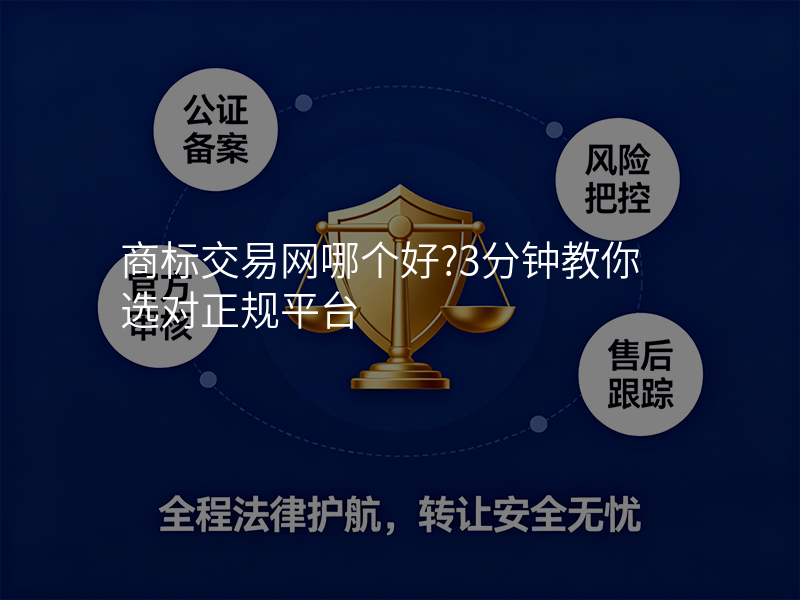 商标交易网哪个好?3分钟教你选对正规平台
