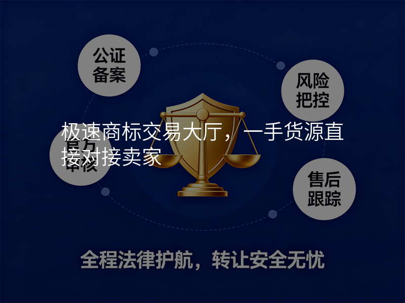 极速商标交易大厅,一手货源直接对接卖家