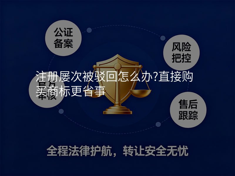 注册屡次被驳回怎么办?直接购买商标更省事