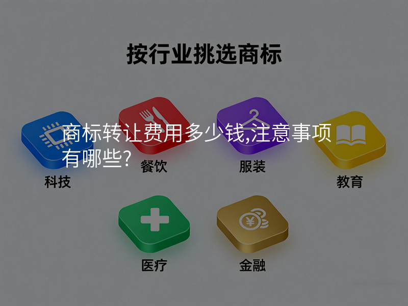商标转让费用多少钱,注意事项有哪些?