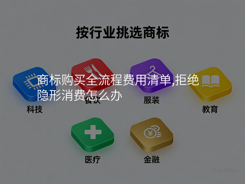 商标购买全流程费用清单,拒绝隐形消费怎么办