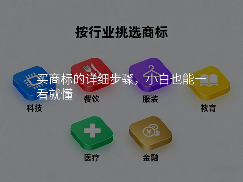 买商标的详细步骤,小白也能一看就懂 买商标的详细步骤,小白也能一看就懂