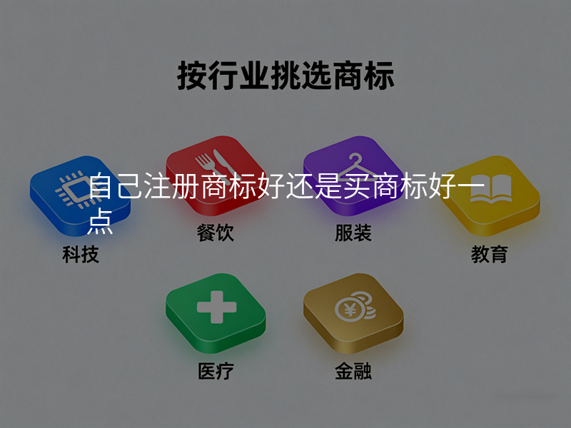 自己注册商标好还是买商标好一点