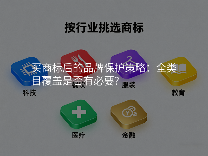 买商标后的品牌保护策略:全类目覆盖是否有必要? 买商标后的品牌保护策略:全类目覆盖是否有必要?
