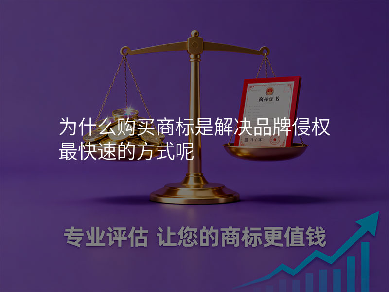 为什么购买商标是解决品牌侵权最快速的方式呢