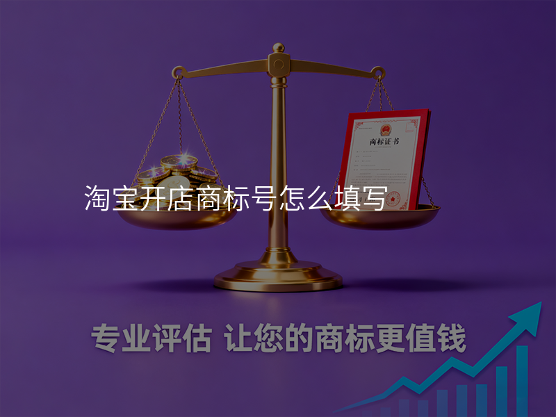 淘宝开店商标号怎么填写