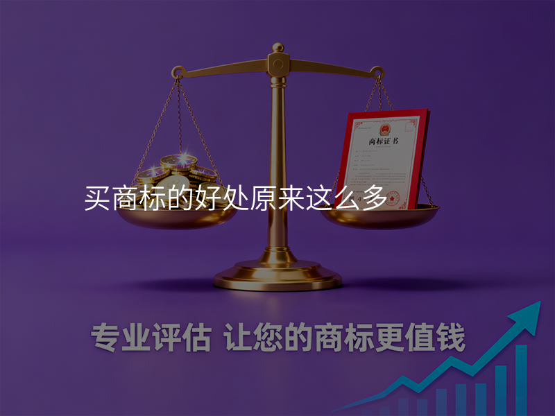 买商标的好处原来这么多