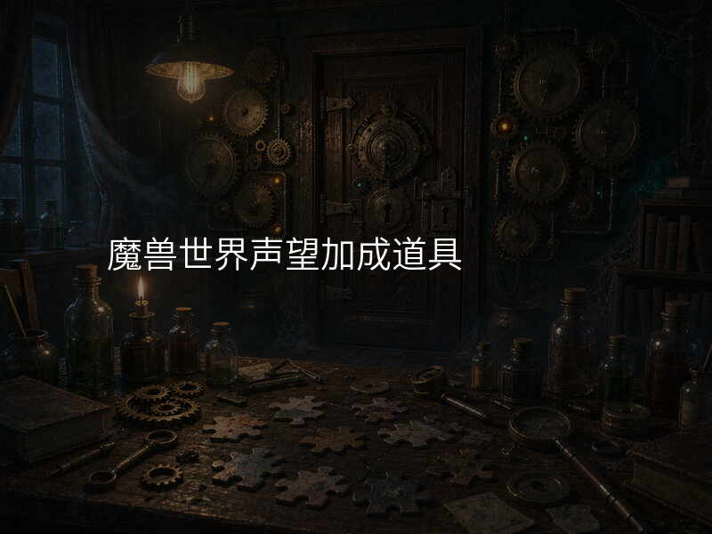 魔兽世界声望加成道具