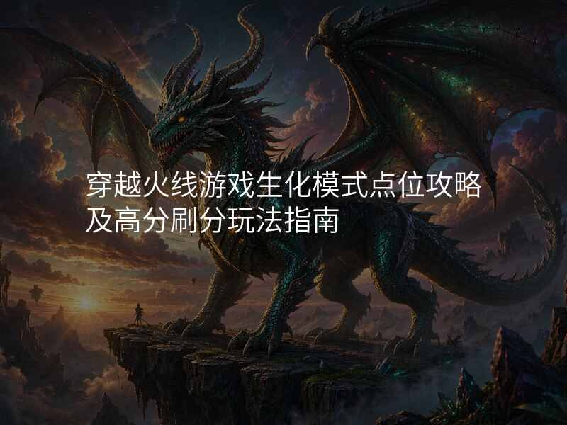 穿越火线游戏生化模式点位攻略及高分刷分玩法指南