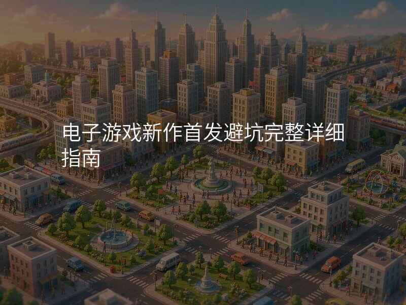 电子游戏新作首发避坑完整详细指南