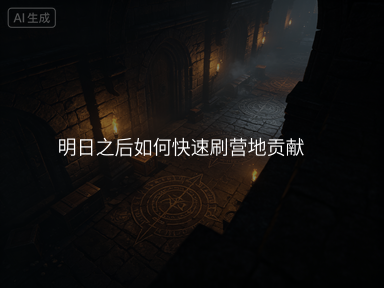 明日之后如何快速刷营地贡献