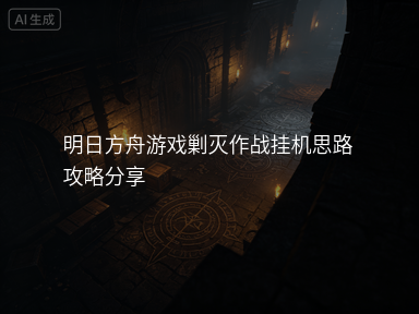 明日方舟游戏剿灭作战挂机思路攻略分享