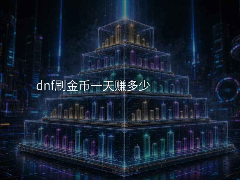 dnf刷金币一天赚多少