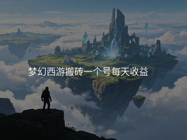 梦幻西游搬砖一个号每天收益