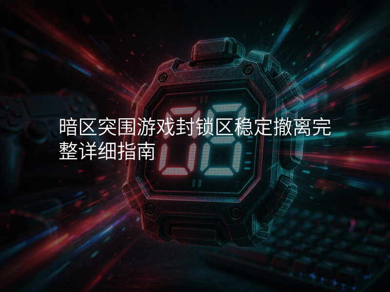 暗区突围游戏封锁区稳定撤离完整详细指南