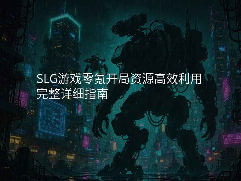 SLG游戏零氪开局资源高效利用完整详细指南