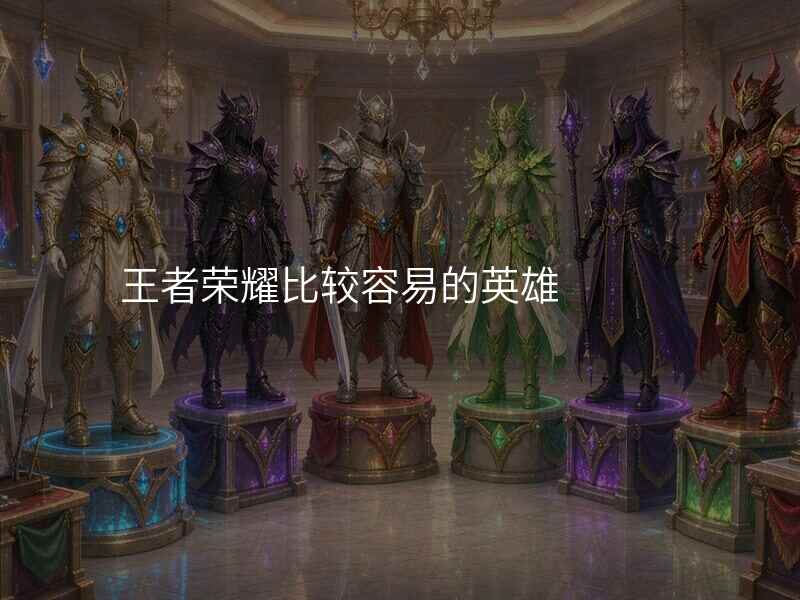 王者荣耀比较容易的英雄