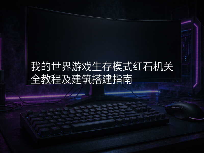 我的世界游戏生存模式红石机关全教程及建筑搭建指南