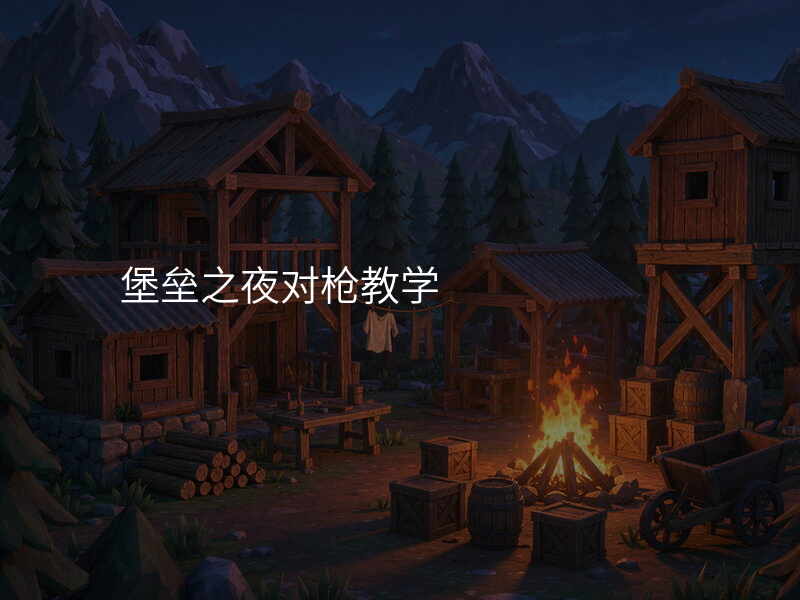 堡垒之夜对枪教学