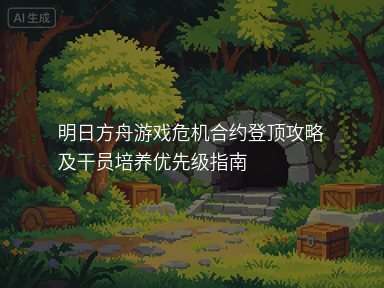 明日方舟游戏危机合约登顶攻略及干员培养优先级指南