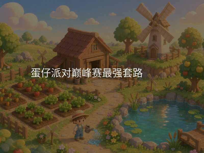 蛋仔派对巅峰赛最强套路